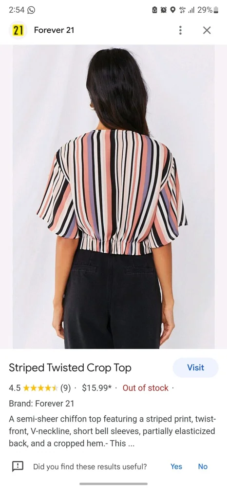 Forever 21 Crop Tops, size S / 36 / 8, photo 3
