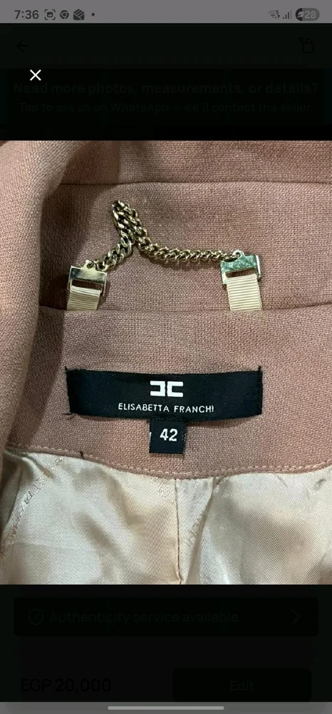 Elisabetta Franchi Coats, size L / 40 / 12, photo 4