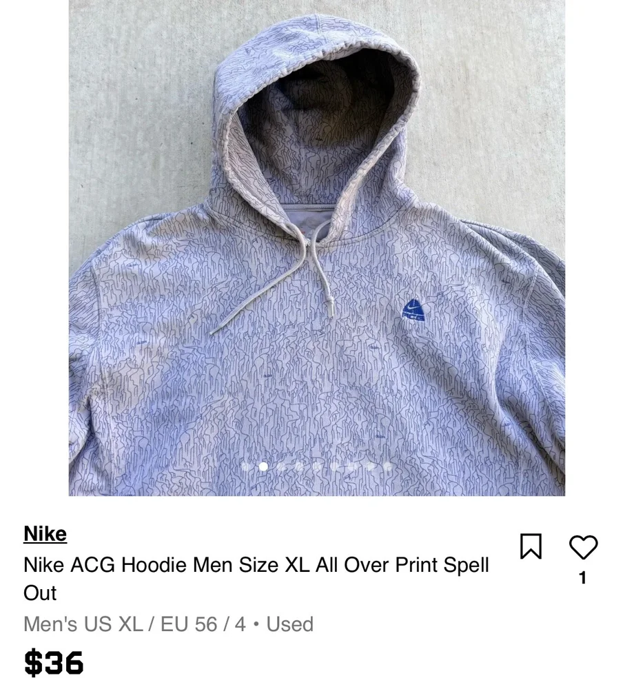 Nike ACG Hoodies, Very good, size L, photo 3
