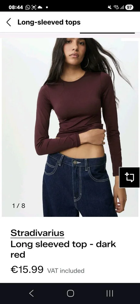 Stradivarius Long Sleeve, size S / 36 / 8, photo 3