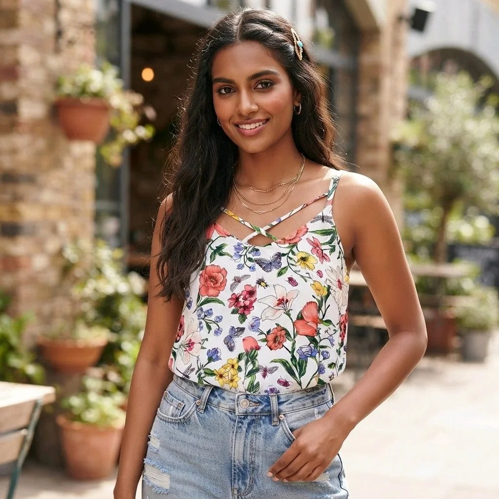 Hollister كامي توب