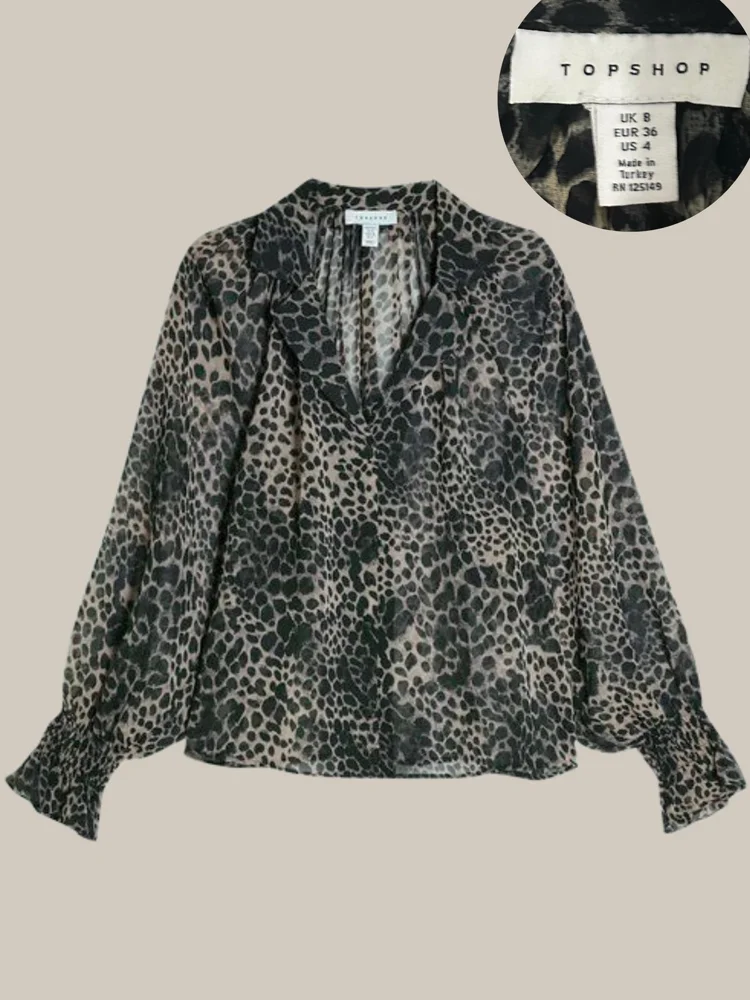 Topshop أكمام طويلة