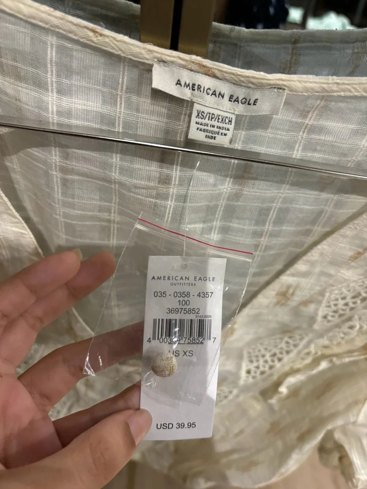 American Eagle Blouses, New with tags, size XS / 34 / 6, photo 3