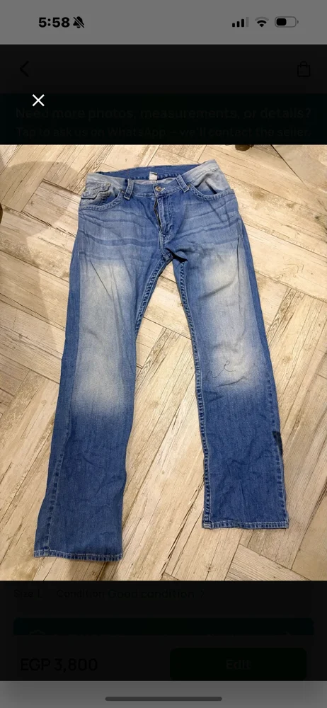 True Religion Jeans, size XL, photo 2