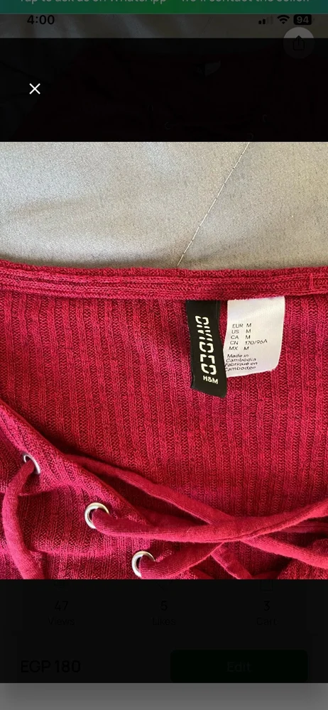 H&M Blouses, size M / 38 / 10, photo 3