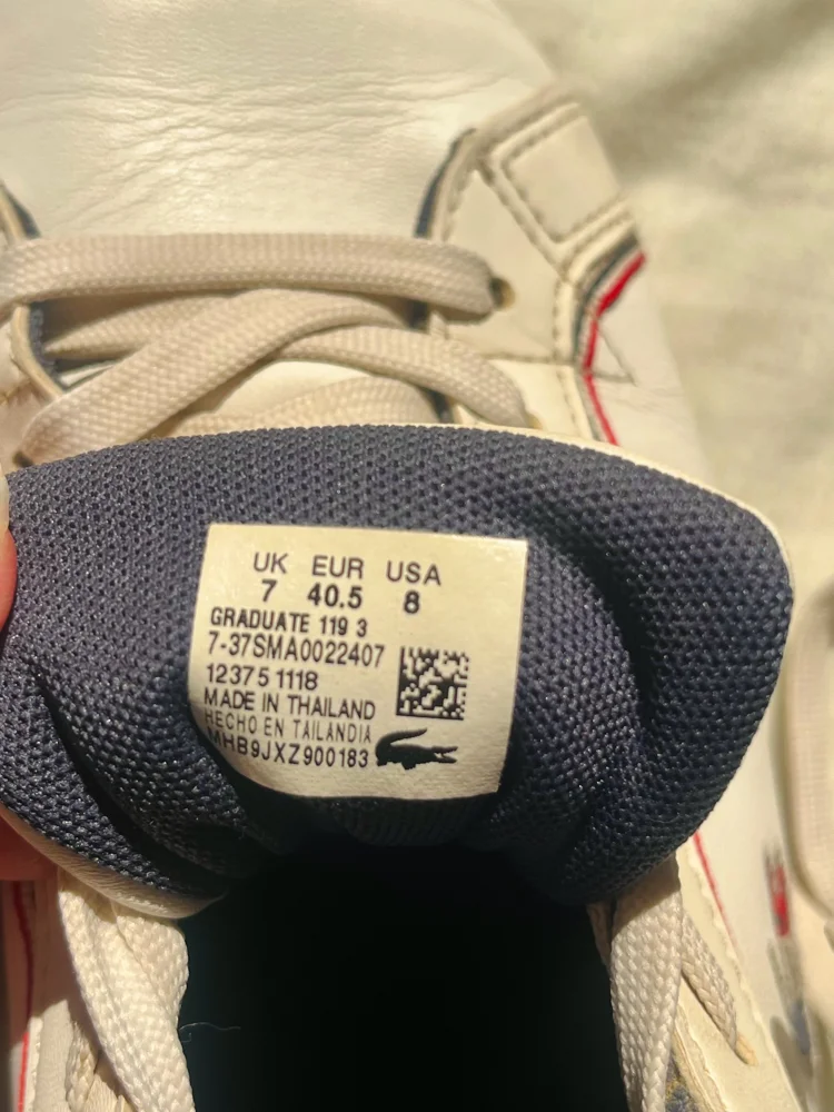 Lacoste Sneakers, Fair, size 40.5, photo 3