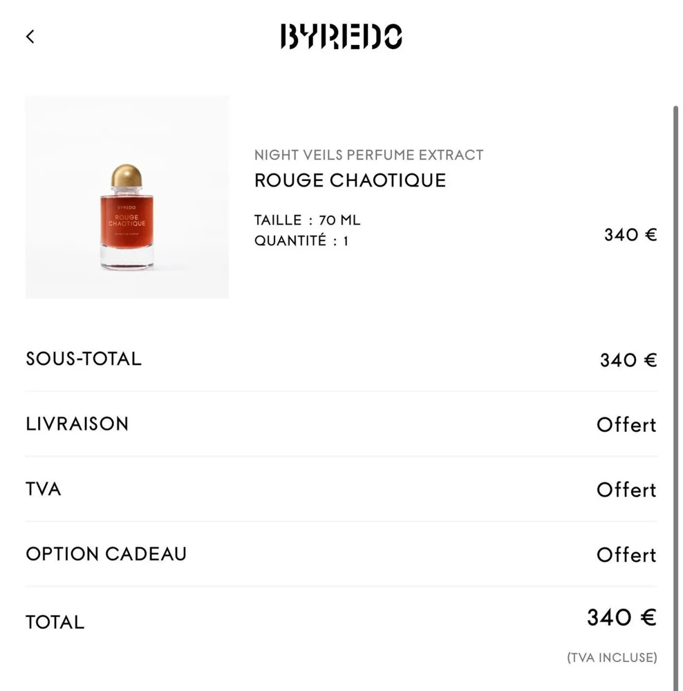 Byredo Perfume, size Other, photo 2