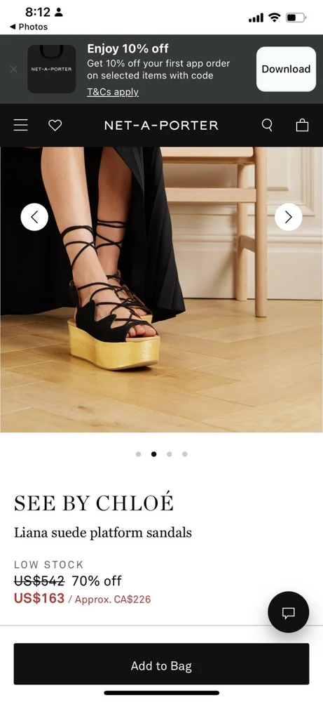 See By Chloé صنادل