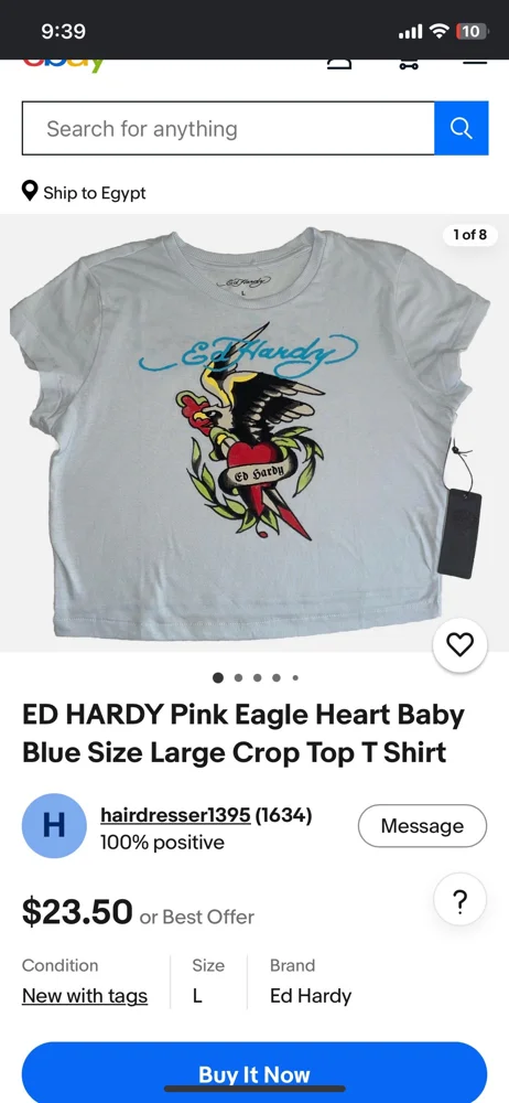 Ed Hardy Crop Tops, Excellent, size L / 40 / 12, photo 3