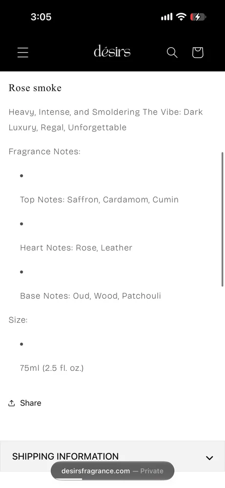 Desirs Perfume, Excellent, photo 2