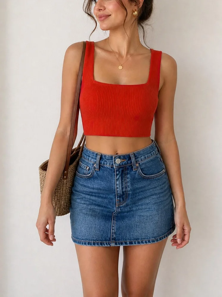 Shein كروب توب