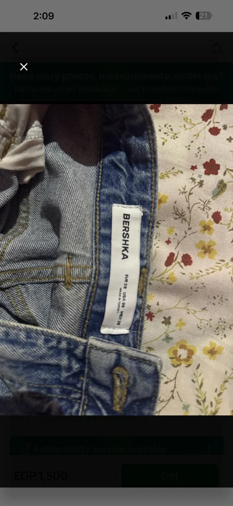 Bershka Jeans, size M / 38 / 10, photo 3