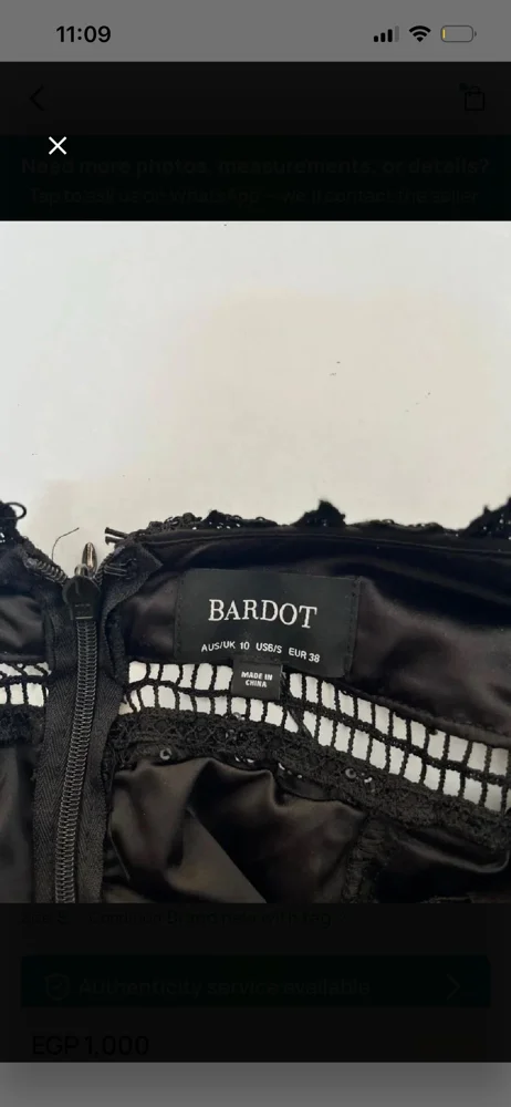 Bardot فساتين قصيرة، حالة ممتازة، مقاس S / 36 / 8، صورة 3