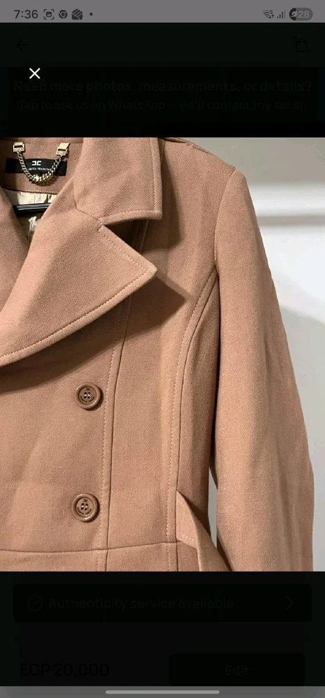 Elisabetta Franchi Coats, size L / 40 / 12, photo 2