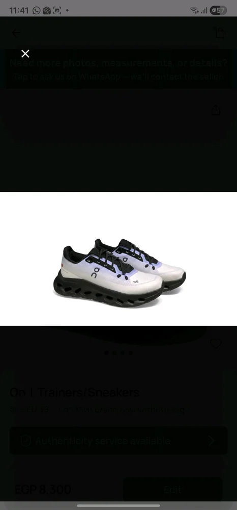 On Cloud Sneakers, size 39, photo 2