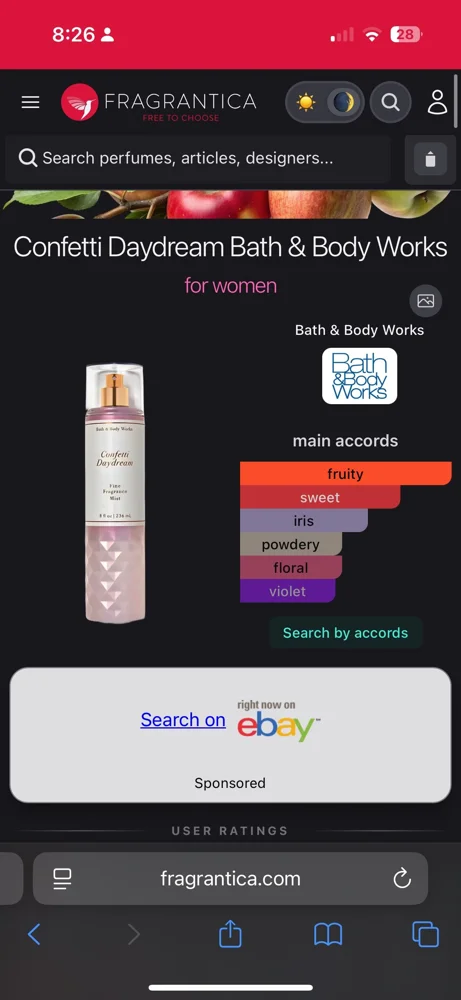 Bath & Body Works برفانات، حالة جيدة جداً، صورة 4