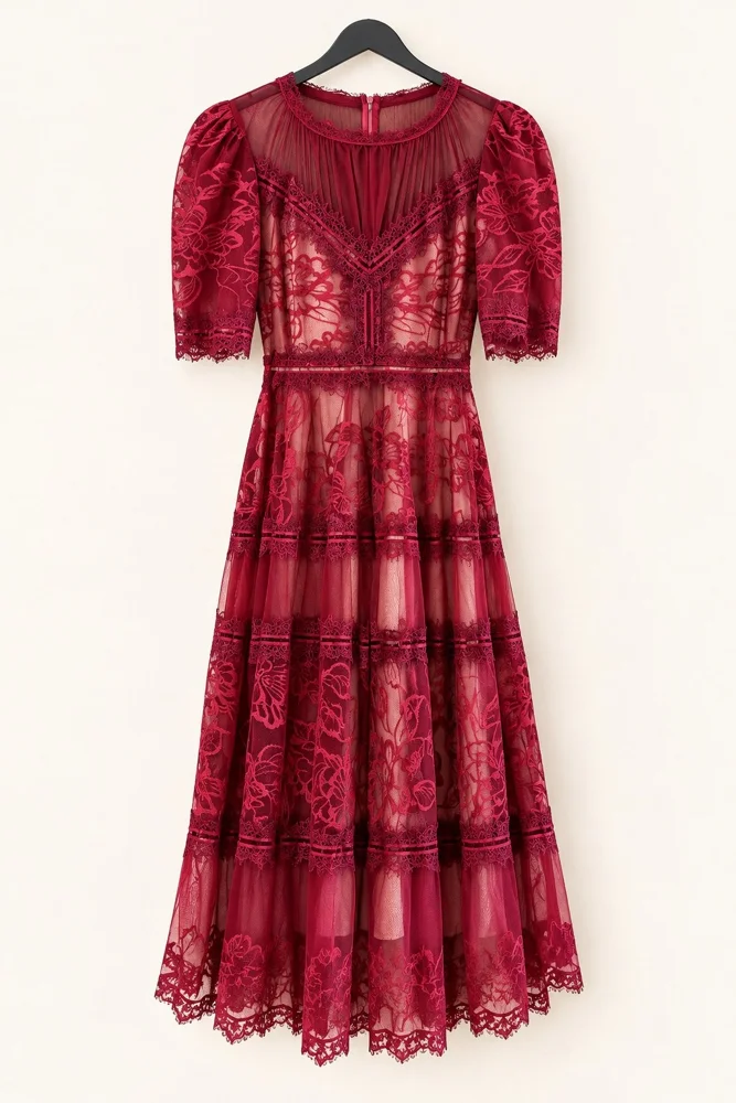 La blanca Midi Dresses
