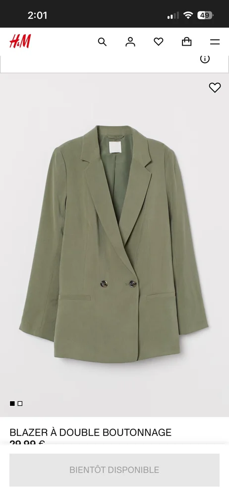 H&M Blazers, size S / 36 / 8, photo 2