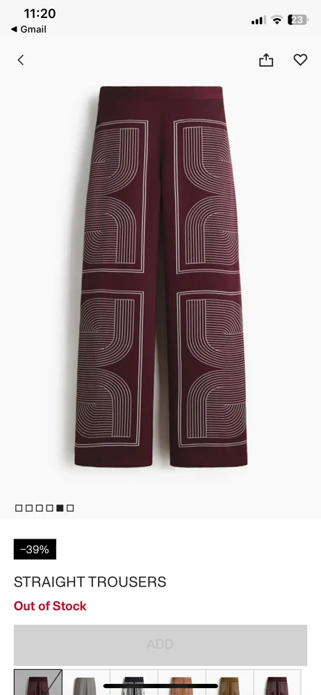 H&M Pants, size S / 36 / 8, photo 5