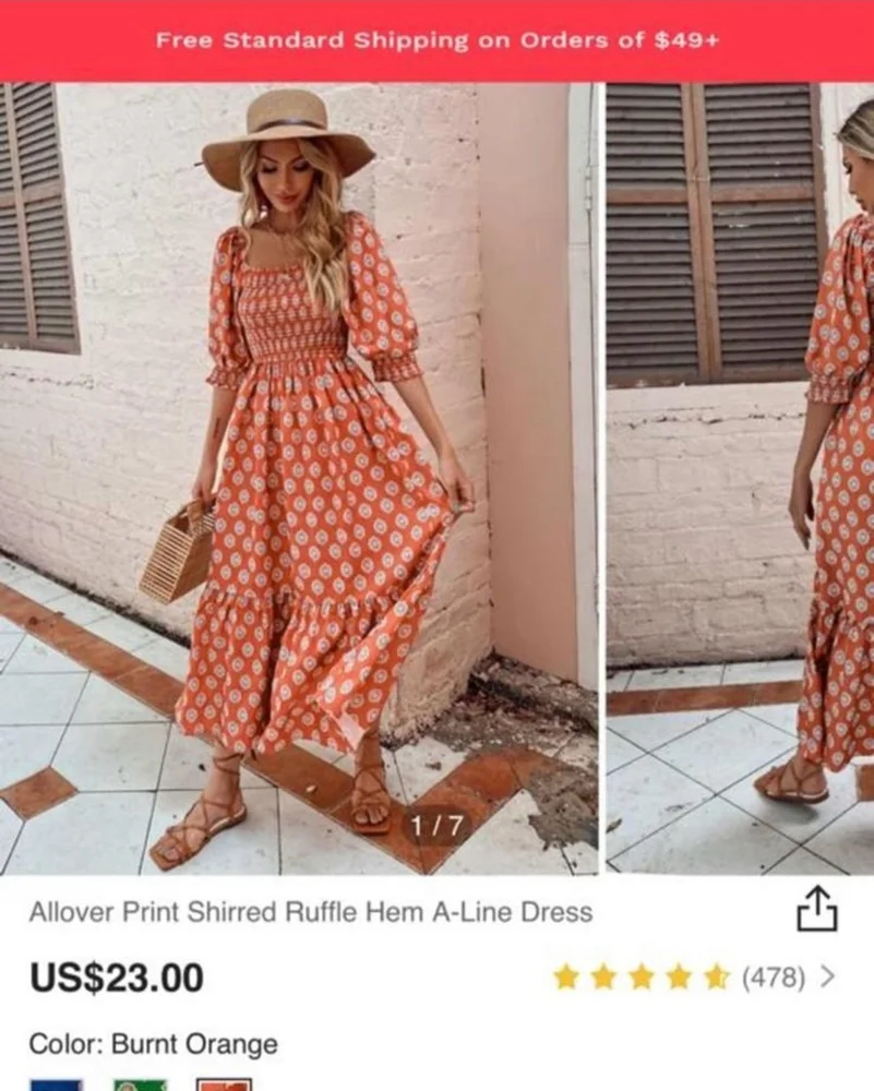 Shein فساتين طويلة