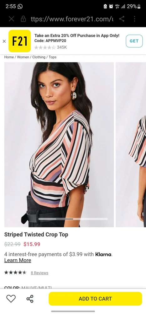 Forever 21 Crop Tops, size S / 36 / 8, photo 5