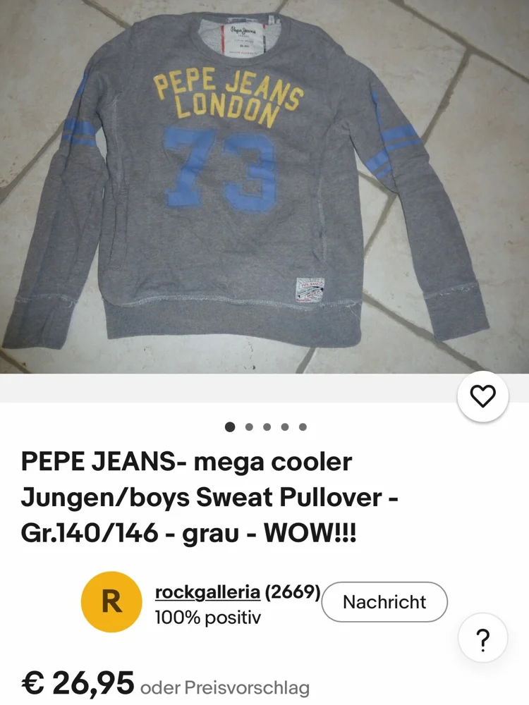 Pepe Jeans Sweatshirts, Excellent, size S, photo 3