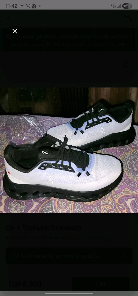 On Cloud Sneakers, size 39, photo 4