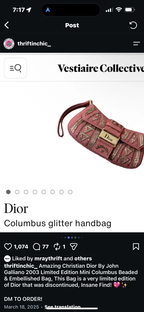Dior Cross-Body Bags, Excellent, photo 3