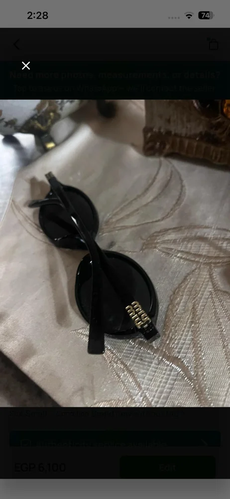 Miu Miu Sunglasses, Very good, photo 2