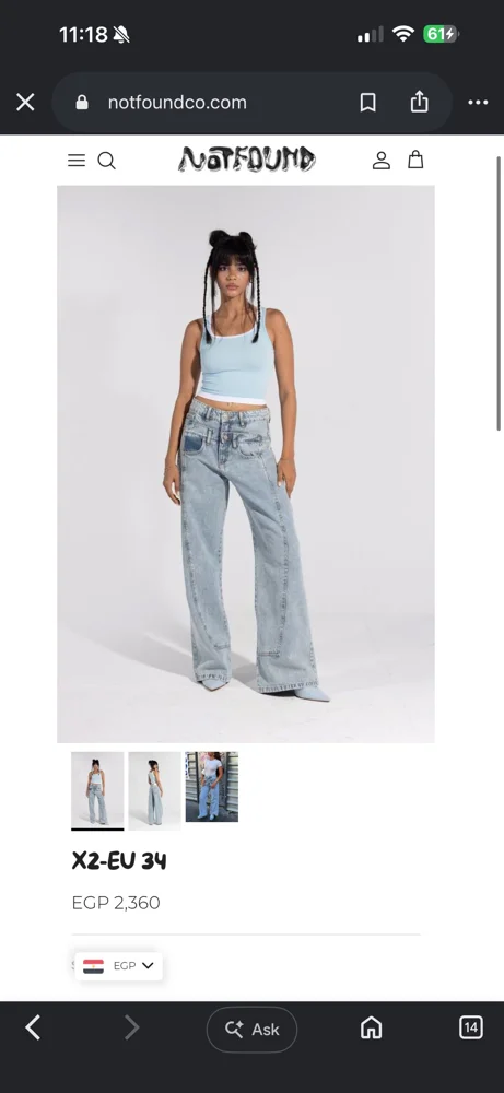 Notfound Co Jeans, size XS / 34 / 6, photo 2