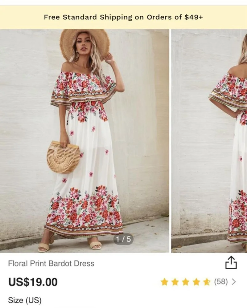 Shein فساتين طويلة