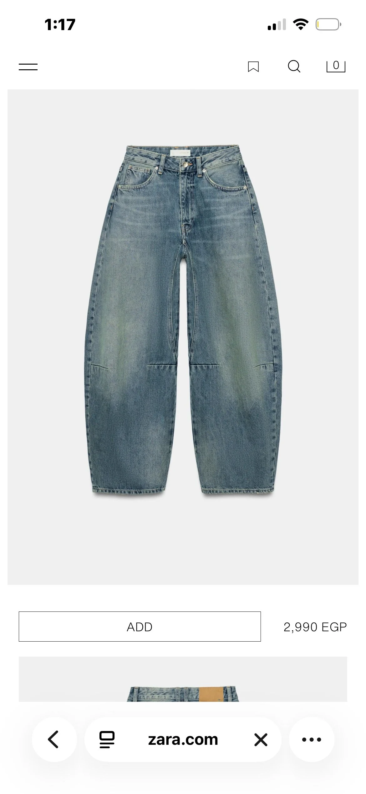 Zara Jeans, size XXS / 32 / 4, photo 1