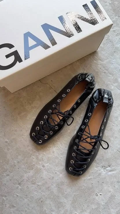 Ganni Flats, size 38, photo 1