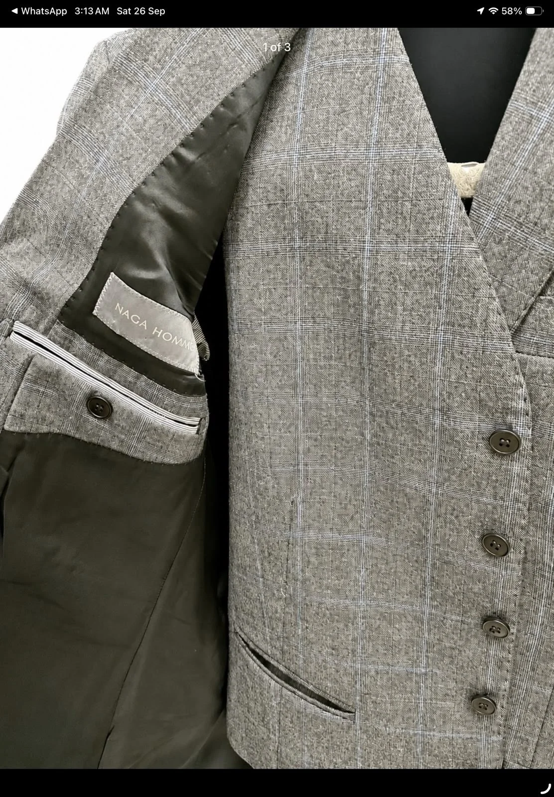 NAGA HOMME Suits, size M, photo 1
