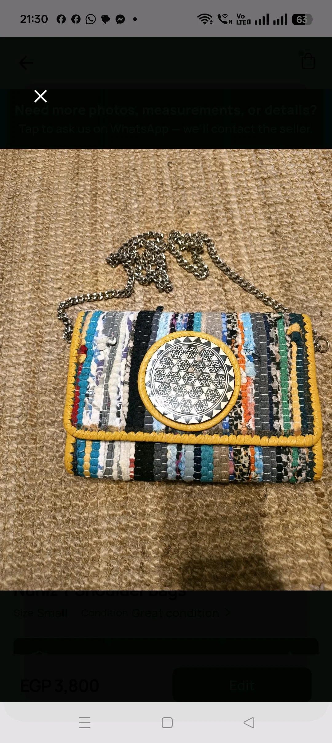 Nuniz Cross-Body Bags, size Other, photo 1