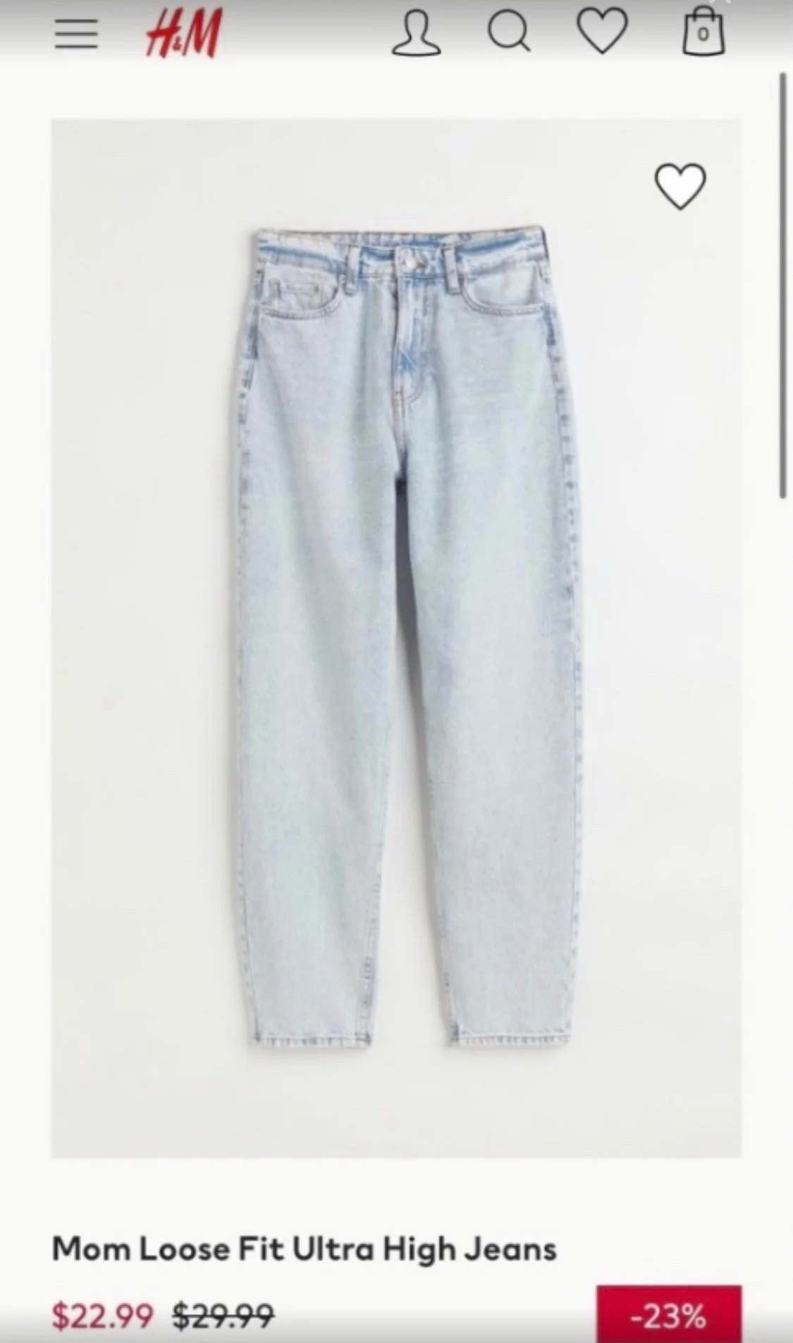 H&M Jeans, size XXS / 32 / 4, photo 1