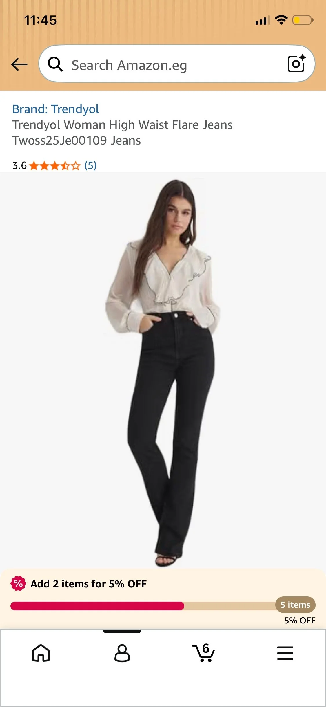Trendyol Jeans, size S / 36 / 8, photo 1
