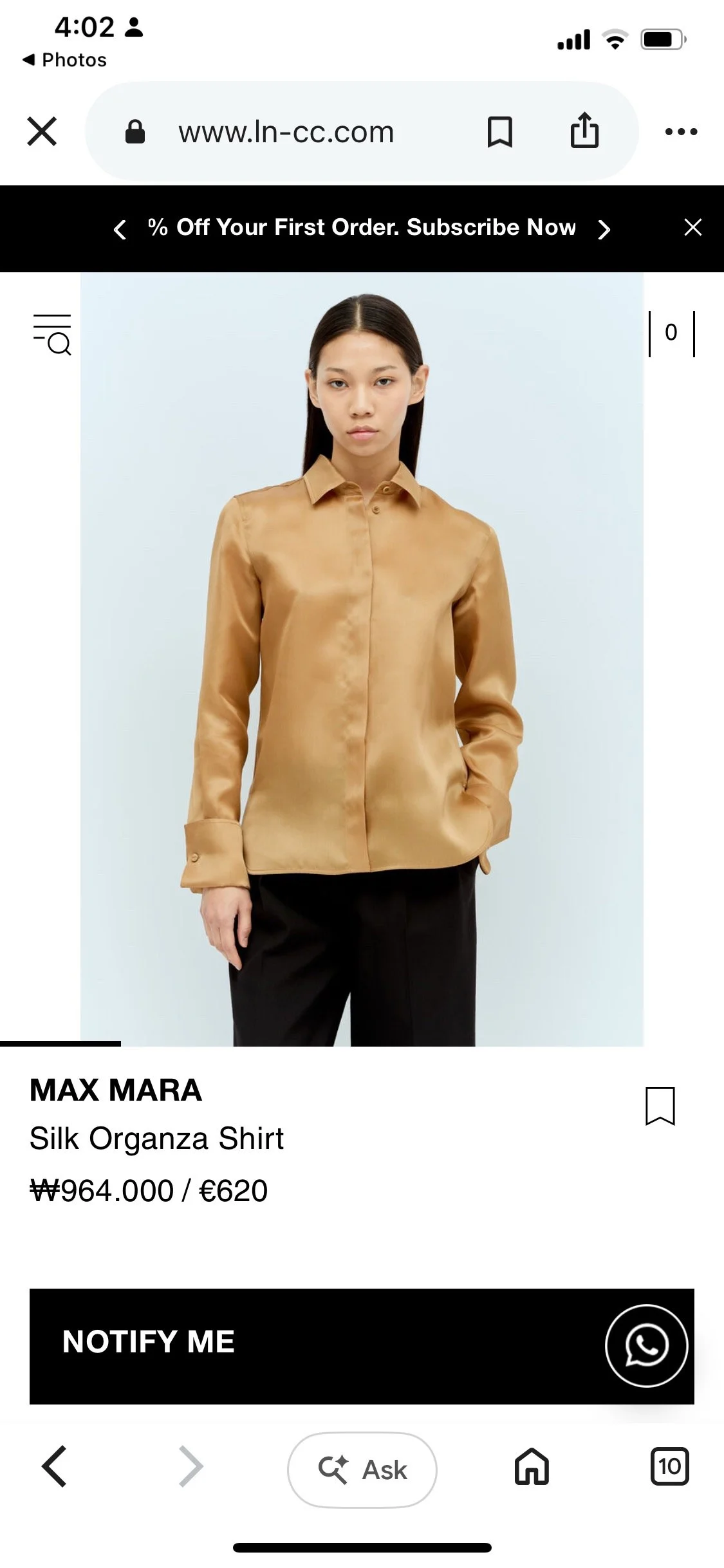Max Mara Shirts, size S / 36 / 8, photo 1