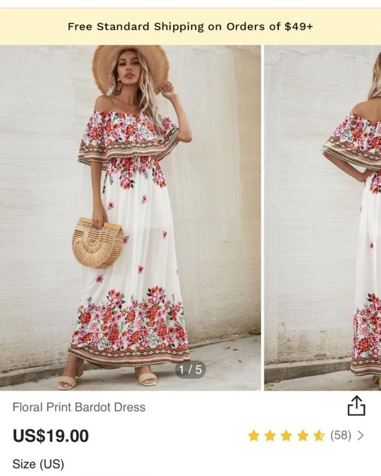 Shein Maxi Dresses, size S / 36 / 8, photo 1